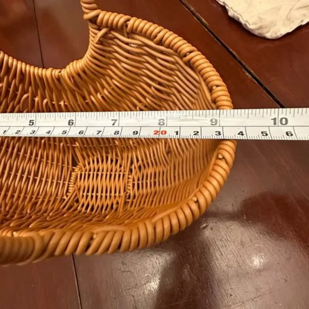 Boho Stule Woven Metal Basket Flower Girl Basket Wedding Supplies
